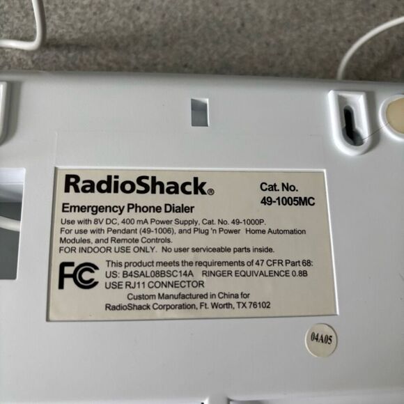 Radio Shack Personal Emergency Dialer 49-1005 *Works* - Picture 7 of 12
